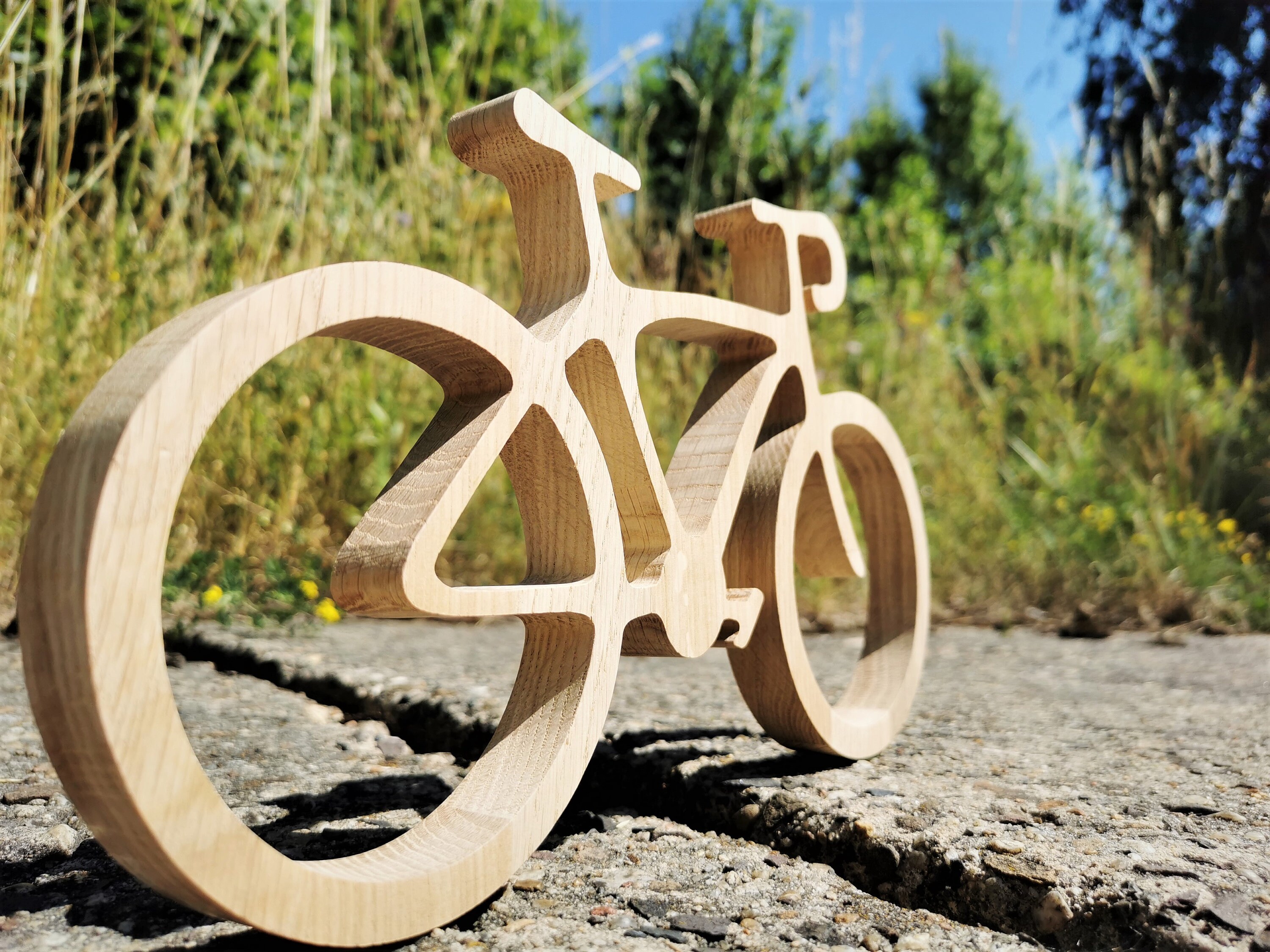 10 Sagome In Legno A Forma Di Bicicletta, Decorazioni Fai Da Te Rustiche Per Festa E Casa - 2