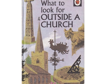 Marienkäferbuch - Worauf man außerhalb einer Kirche achten sollte, 1972 (Serie 649) - Vintage Marienkäferbuch - Farbtafeln - Buch Geschenkidee