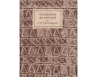 Königspinguin-Buch – Kinder als Künstler von R. R. Tomlinson, 1944 – Erstausgabe – Farbtafeln – Buch-Geschenkidee
