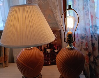 1980s Vintage Art Deco Lamps