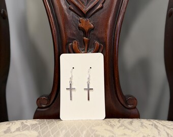 Cross Dangly Earings (comes with back)