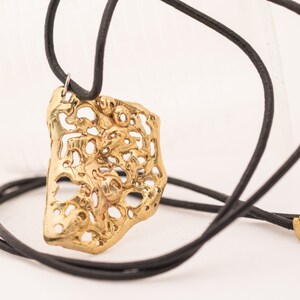 Wave Pendant in Brass, Bronze or Sterling  from The Sea Collection