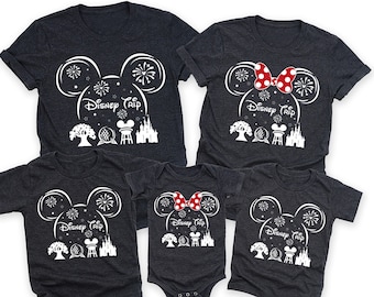 Custom Disney Family Trip Shirts, Personalized Disneyland Matching Group Tees