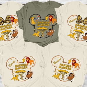 Maglietta personalizzata Disney Lion King, maglietta Disney Hakuna Matata, magliette Disney Safari, maglietta Animal Kingdom, maglietta Disney Family, maglietta per festeggiato