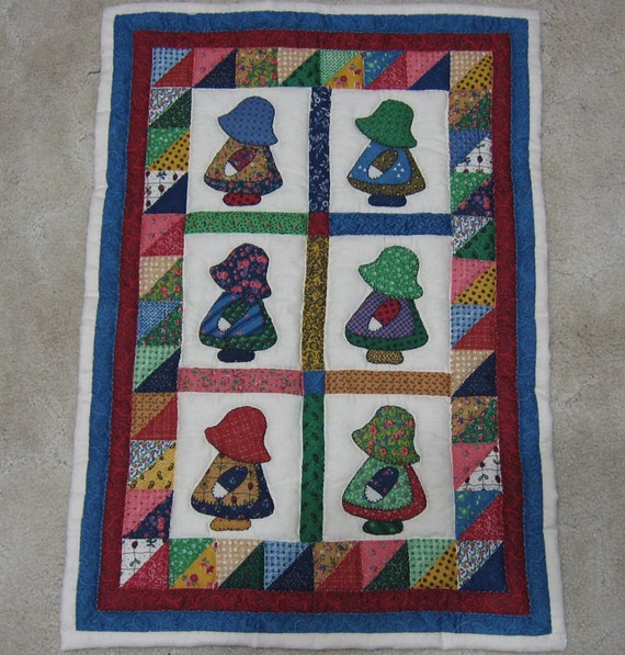 Quilt Doll Quilt Hand Quilted Mini Dutch Doll Quilt Doll Etsy