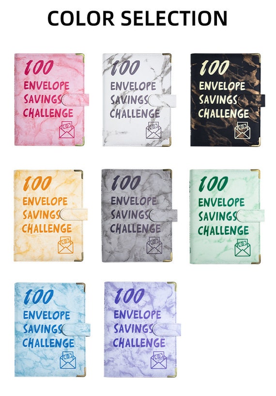 100 Envelope Savings Challenge A5 Budget Binder Challenges PU
