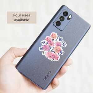 Tulp bloemen Kiss Cut stickers voor telefoon Botanische tuin Etiketten voor dagboek Natuur geïnspireerde stickers voor planner roze lentebloem decor