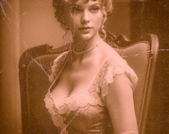 Taylor as a Stunningly Beautiful 1800s Woman