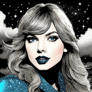 Taylor Reputation Era Inspired Portrait