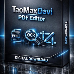 TaoMaxDavi PDF Editor | LIFETIME LICENSE | Full Edit, Ocr & Sign | Windows