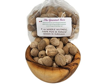 1 lb NUTMEG ORGANIC WHOLE Spice Gourmet Culinary Food Grade Bulk Wholesale Baking Dessert Decoration Cooking Simmer Pot Fall Potpourri 8 oz