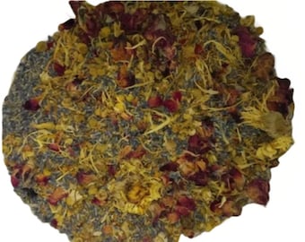 1 libra MEZCLA FLORAL DE POPURRÍ Todo natural Pétalos de boda secos Flor Medley Confeti Lavanda Brotes de rosa Bolsitas Hierbas a granel Venta al por mayor 16 oz