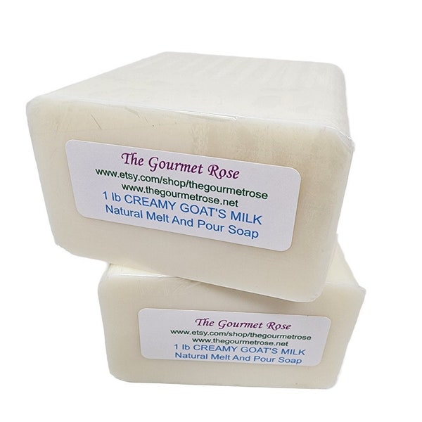 CREAMY GOAT'S MILK Soap Melt and Pour Base Goat Goats Glycerin 100% All Natural Sustainable Palm Wholesale Biodegradable Green Sulfate free