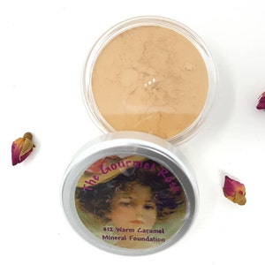 ウォームキャラメル #12 ミディアムからダーク シアーイエロー ベアファンデーション カバーミネラル ナチュラルミネラルメイクアップ フルサイズサンプルジャー バルク 1オンス 詰め替えバッグ