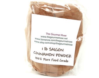 1 lb SAIGON CINNAMON POWDER 5% Oil Cinnamomum Loureiroi Vietnam Vietnamese Gourmet Bulk Wholesale Baking Desserts Garnish Cooking Pho Pound