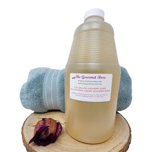 SAPONE PER BUCATO NATURALE Senza profumo, multiuso, glicerina, completamente vegano, gel liquido, all'ingrosso, sfuso, senza detersivo, ecologico, ecologico, 32+ lavaggi, 1/2 gallone