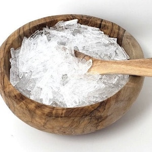 1 oz PURE MENTHOL CRYSTALS Cold Extracted Extraction Mentha Arvensis Medicated Tiger Balm Peppermint Camphor Cooling Gel Medicated Oil Aches