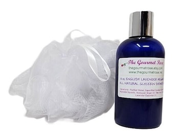 8 oz LUXURY ARGAN WASH Moroccan Oil Luxury Shower Gel All Natural Essential Oil Glycerin Soap Bath Body Cleanser Biodegradable Free Offer