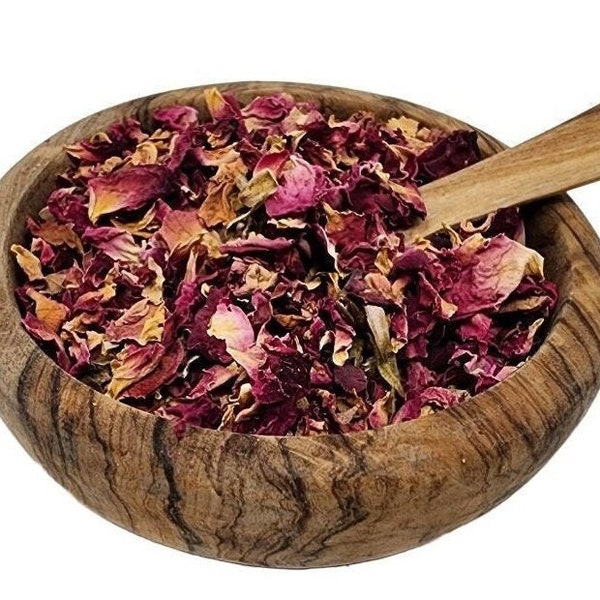 1 oz RED ROSE PETALS Only Tea Dried Flowers Rosa Canina Edible Culinary Food Grade Baking Beauty Soap Herbs Bulk Wholesale 1st Quality #1