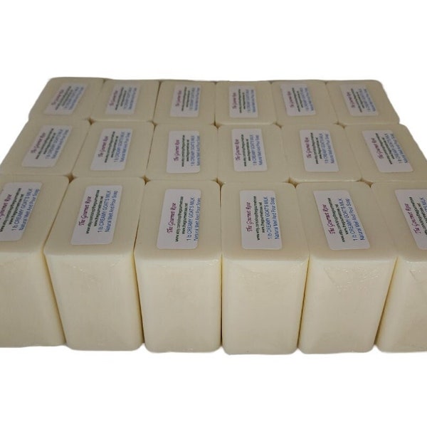 18 lb CREAMY GOAT'S MILK Melt And Pour Soap Making DiyBase Goats Goat Glycerin 100% All Natural Wholesale Bulk Rspo Sustainable Palm Oil