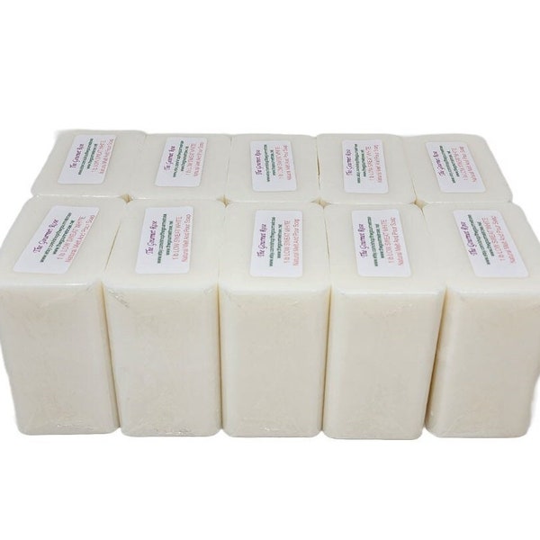 10 lb or 18 lb LOW SWEAT WHITE Melt And Pour Soap Base Glycerin Glycerine 100 All Natural Wholesale Bulk SLs FRee No Detergent Rspo Palm Oil