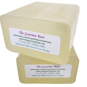 1 lb 2 lb ALOE VERA GEL Melt And Pour Soap Base Pure Hot Processed 100% All Natural Wholesale Bulk Glycerin Healing Pure Sensitive Skin Baby