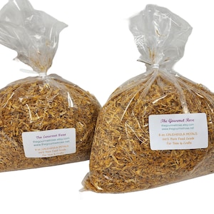 1 lb CALENDULA PETALS ONLY Marigold Yellow Orange Dried Dry Tea Flowers Potpourri Bath Sachets Soap Botanicals Herbs Bulk Wholesale 8 oz