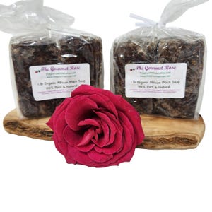2 lb ORGANIC BLACK SOAP African Body Bar Acne Blemish Proactive Skin Solution Traditional Ghana Africa Wholesale Bulk Melt and Pour 1 lb