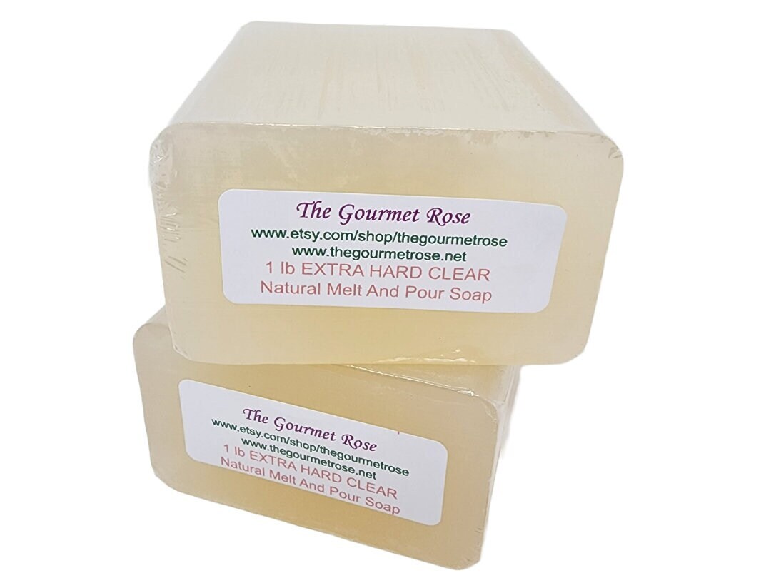 10 lb EXTRA HARD CLEAR Glycerin 100% All Natural Melt and Pour Soap Base NO  SWEAT - THE GOURMET ROSE