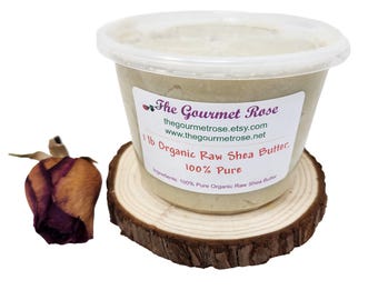 16 oz ORGANIC SHEA BUTTER Creamy Unrefined Raw Pure Fair Trade Natural Ivory Pure White Body Lotion Hair Cold Pressed African Ghana 1 lb