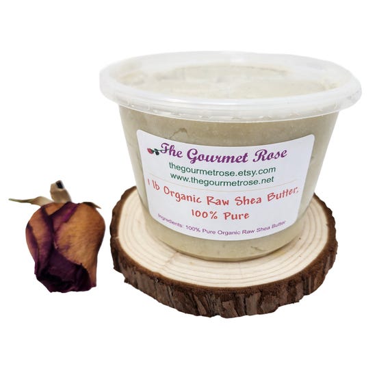 16 oz ORGANIC SHEA BUTTER Creamy Unrefined Raw Pure Fair Trade Natural Ivory Pure White Body Lotion Hair Cold Pressed African Ghana 1 lb