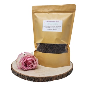 1 libbra di PISCIO BIOLOGICO INTERO Spezie giamaicane di qualità gourmet culinaria Chef all'ingrosso da forno Dessert Pepe della Giamaica Potpourri Eco Bag 8 oz