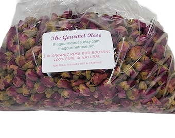 1 Pfund BIO ROSE BUDS Rot Rosa Ganze Winzige Petite Dry Bud Tee Boutons Rosenknospen Kulinarische Trockenblumen Potpourri Crafting Bulk Wholesale 16 oz