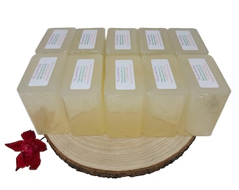 10 pond EXTRA KRISTALHELDER Smelt- en gietzeepbasis Super ingebed speelgoed Sneeuwbol Puur natuurlijke glycerine Groothandel Bulk SL's-vrij Geen wasmiddel
