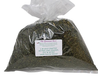 1 lb ORGANIC NETTLE LEAF Tea Dried Dry Cut Sifted Stinging Wild Certified Kosher Bath Soap Herbs Herbal Supplement Bulk Wholesale 8 or 16 oz