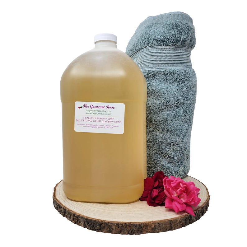 SAVON À LESSIVE NATUREL Sans détergent, glycérine biodégradable et sans parfum, gel liquide végétalien en gros, en vrac, respectueux de l'environnement, 128 brassées image 2