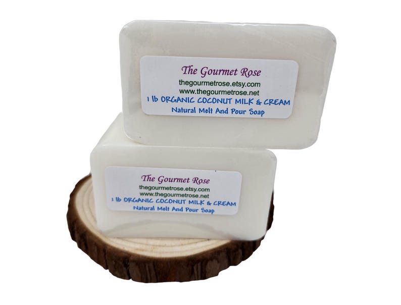 2 lb Organic Coconut Milk Cream Soap Base Melt And Pour