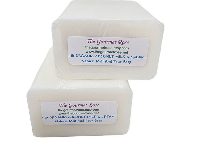 2 lb Organic Coconut Milk Cream Soap Base Melt And Pour
