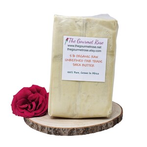 5 lb or 10 lb ORGANIC SHEA BUTTER Creamy Unrefined Raw Refined Pure All Natural Ivory White Body Butter Lotion Cream African Wholesale Bulk image 2