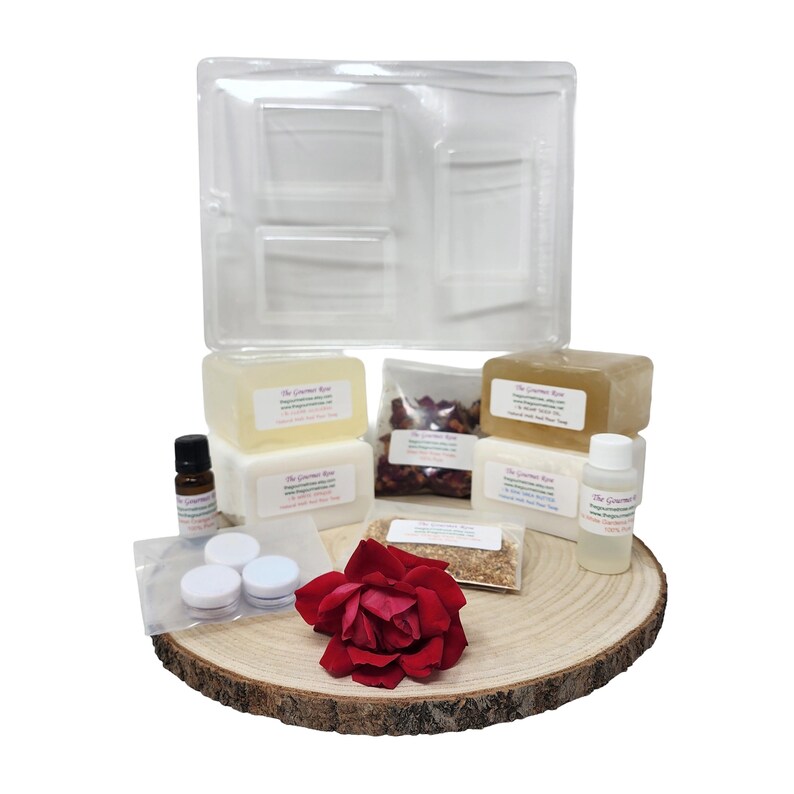 EASY SOAPMAKING KIT Handmade Soap Making DiY Hobby 100% All Natural Melt And Pour Do It Yourself Kid's Adult's Crafting Gift 16-20 Bath Bars image 2