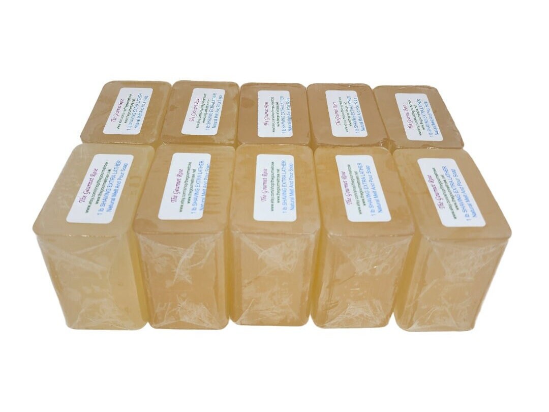 10 or 18 Lb SHAVING EXTRA LATHER Melt and Pour Soap Making Base Shave Pure 100 All Natural