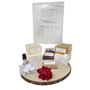 EASY SOAPMAKING KIT Handmade Soap Making DiY Hobby 100% All Natural Melt And Pour Do It Yourself Kid's Adult's Crafting Gift 16-20 Bath Bars image 1
