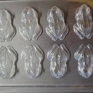 LEAPING FROGS MOLD Leap Toad Kids Children's Baby Shower Guest Soap Bath Candy Travel Size Melt And Pour Glycerin Chocolate Making 8 Cavity