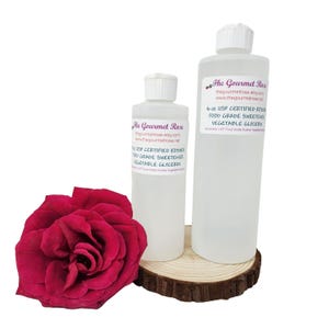 8 of 16 oz USP PLANTAARDIGE GLYCERINE Vloeibare glycerine gecertificeerd koosjer voedselkwaliteit bevochtigende zeep maken Volledig natuurlijke zoetstof Laag effect op suiker