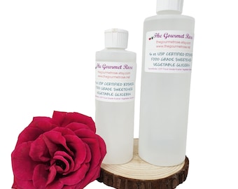 8 or 16 oz USP VEGETABLE GLYCERIN Liquid Glycerol Certified Kosher Food Grade Humectant Soap Making All Natural Sweetener Low Sugar Impact
