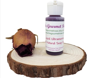 1 oz PINK OXIDE LIQUID Ultramarine Soap Colorant All Natural Dye Skin Care Cosmetics Melt And Pour Cold Processed Process Oil Water Soluble