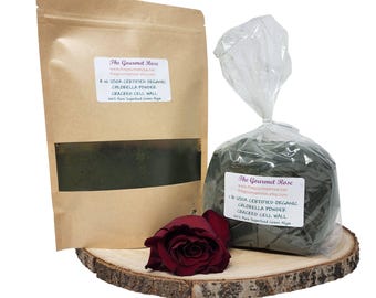 1 lb ORGANIC CHLORELLA POWDER Certified Kosher Cracked Broken Cell Wall Green Algae Antioxidant Superfood Herbal Supplement Eco Bag 8 oz