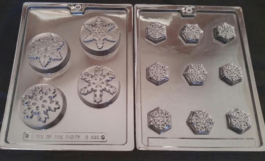 LARGE or SMALL SNOWFLAKE Mold Soap Winter Snow Flake Seasonal - Etsy