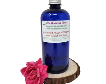 16 oz WITCH HAZEL TONER Distillate Face Facial Water Hamamelis Virginiana Herbal All Natural Alcohol Free Soothing Normal All Skin Types