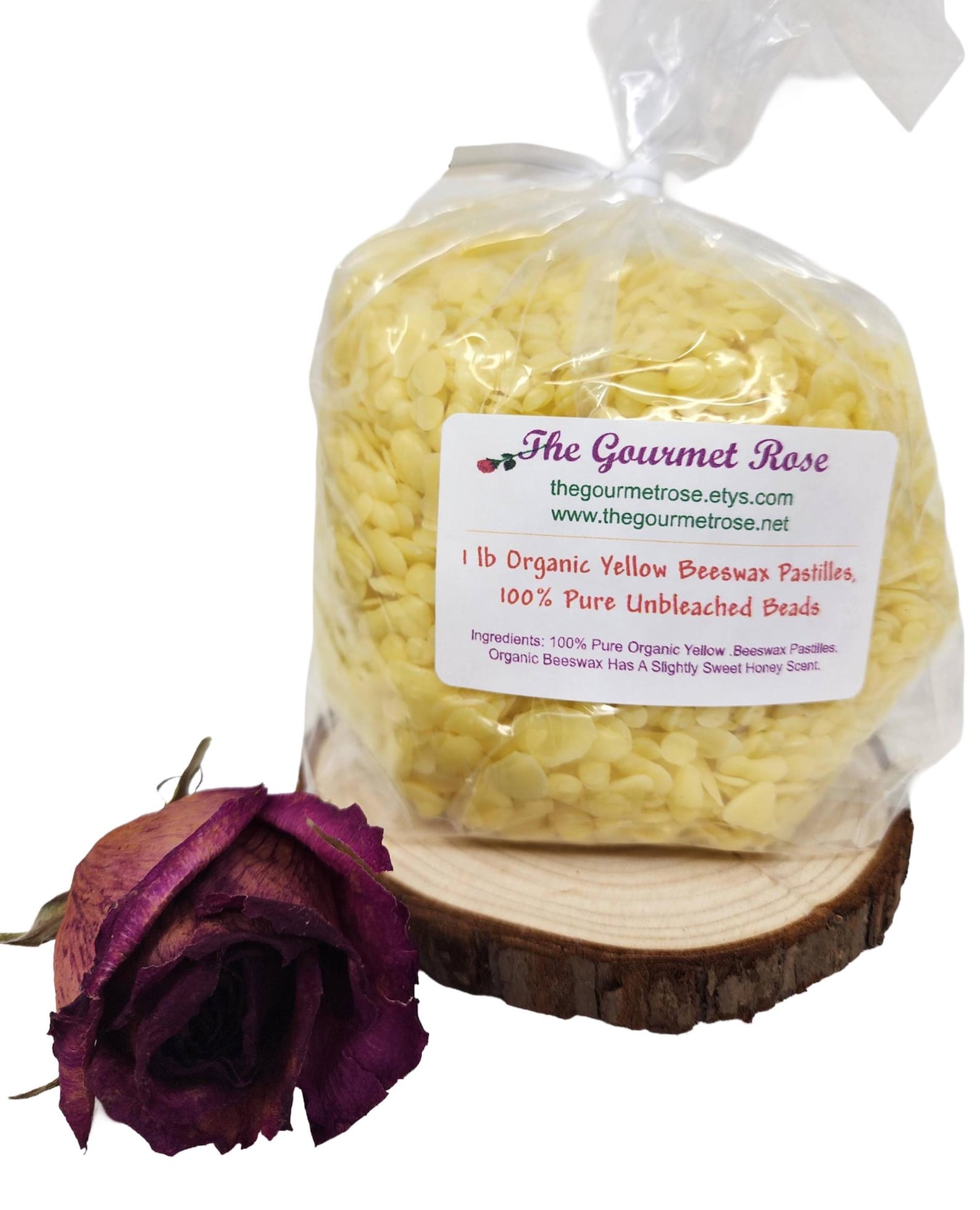1 Lb ORGANIC YELLOW BEESWAX Pastilles Bees Bee Wax Beads Premium Prime ...